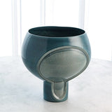 Two Tone Pod Vase-Azure-Squat