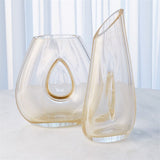 Golden Slant Vase