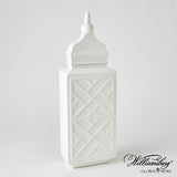 Chinoiserie Jar-Matte White-Lg