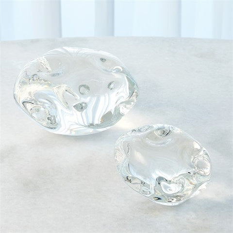 Dimple Paperweight-Clear-Sm