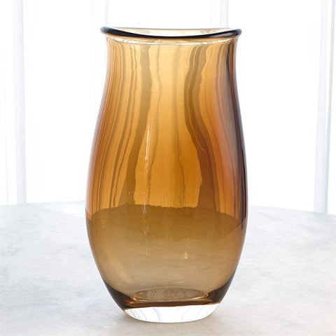 Giant Glass Vase-Tobacco
