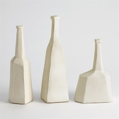 Sculpted Bottle-White-Lg