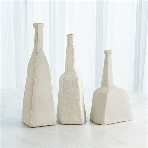 Sculpted Bottle-White-Med