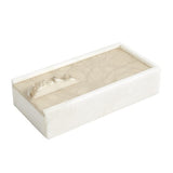 Alabaster Rectangle Box w/Rock Finial