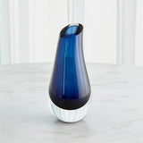 Slant Vase-Blue-Lg