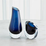 Slant Vase-Blue-Lg