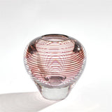 Spiraled Vase-Amber-Med