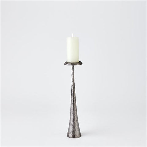 Beacon Candle Holder-Gunmetal-Med