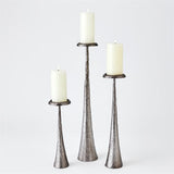 Beacon Candle Holder-Gunmetal-Med