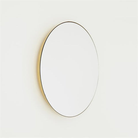 Frameless Mirror-Antique Brass-Sm