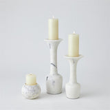 Globe Candle Holder-White