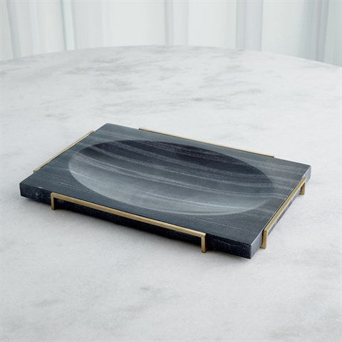 Overture Tray-Black Marble