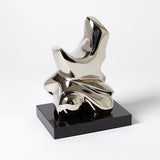 Abstract Figural Sculpture-Nickel-Lg