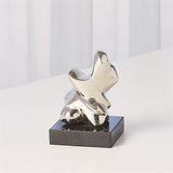 Abstract Figural Sculpture-Nickel-Sm