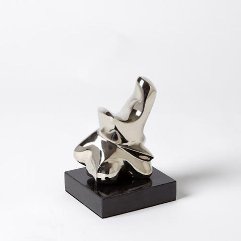 Abstract Figural Sculpture-Nickel-Sm