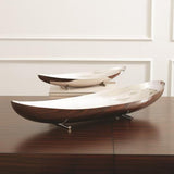 Boat Bowl-Nickel-Small(صحن على شكل قارب فضي صغير)