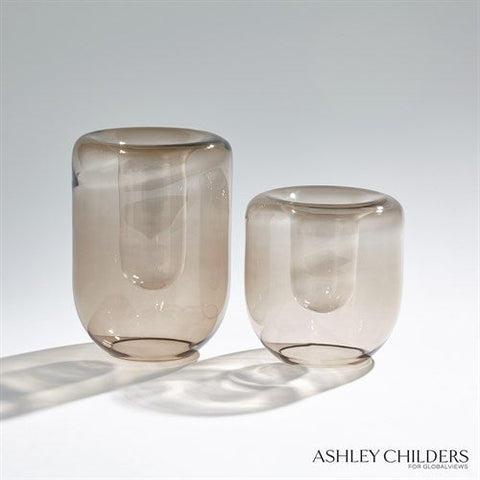 Double Take Vase-Light Topaz-Tall